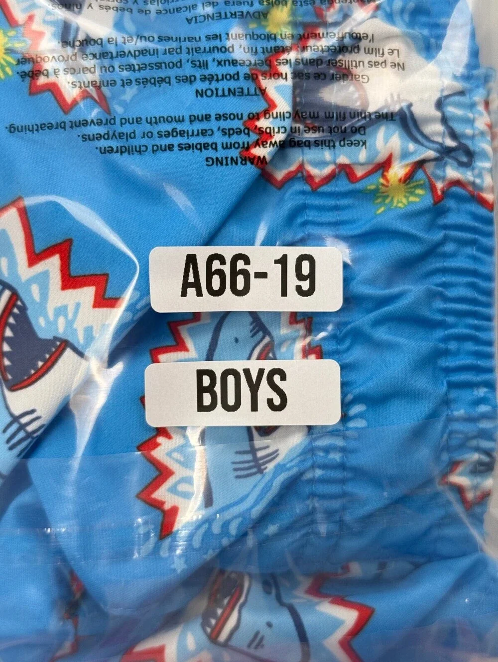 Cat & Jack Shark Print Athletic Shorts Blue Modern Statement Piece - Boys 4T